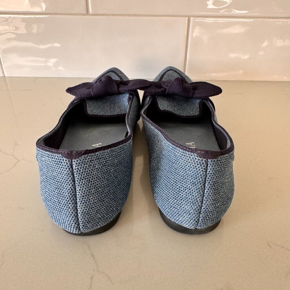 NWOT Vivaia Michelle Pointed-Toe Bow Loafers - Picture 3 of 8